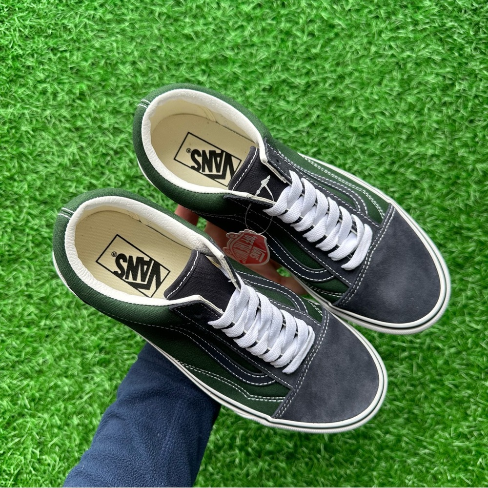 Vans Old Skool 2 Tone Navy Green - Picture 8 of 10